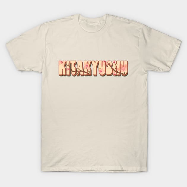 Kitakyushu Japan retro Vintage T-Shirt by Happy as I travel